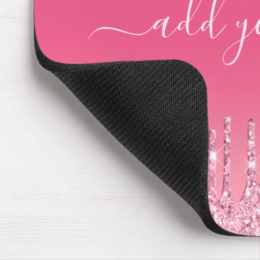 Hinzufügen des Glitzer "Shiny", der rosa Mousepad  (Ecke)