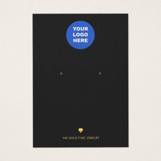 Hinzufügen des Logo-Schwarz-Ohr-Anzeige Gold-Diama (Vorderseite)