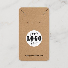 Hinzufügen des Logos Einfache Kundenkarte-Ohrsicht Visitenkarte