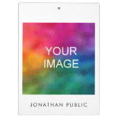 Hinzufügen des Logos für das Image Foto Design Com Klemmbrett (Rückseite)