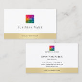 Hinzufügen des Logos für Ihr Unternehmen Modernes, Visitenkarte (Vorne/Hinten)