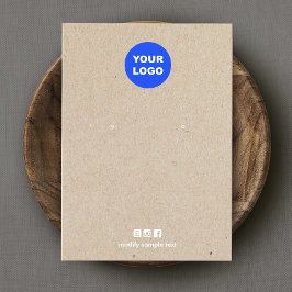 Hinzufügen des Logos Tan Kraft Schwarze Anzeigetaf