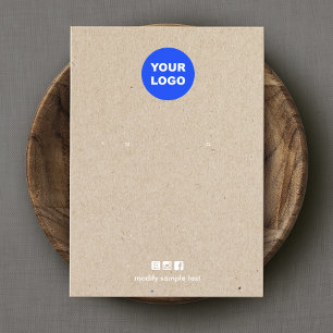 Hinzufügen des Logos Tan Kraft Schwarze Anzeigetaf