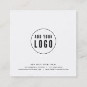 Hinzufügen des Logos und der bearbeitbaren Farbabz Rabattkarte (Rückseite)