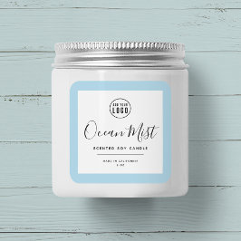 Hinzufügen des Logos und des bearbeitbaren Farbpro Quadratischer Aufkleber