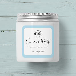 Hinzufügen des Logos und des bearbeitbaren Farbpro Quadratischer Aufkleber