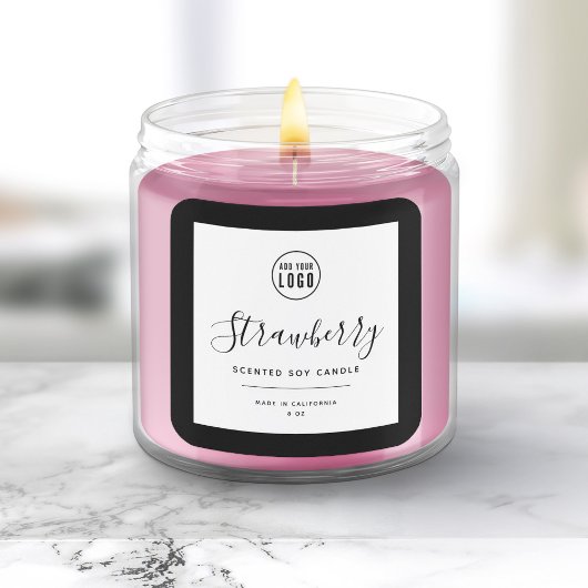 Hinzufügen des Logos und des bearbeitbaren Farbpro Quadratischer Aufkleber