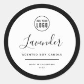 Hinzufügen des Logos und des bearbeitbaren Farbpro Runder Aufkleber (Vorderseite)