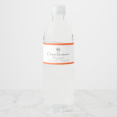 Hinzufügen des Logos und des bearbeitbaren Farbpro Wasserflaschenetikett (Vorderseite)