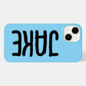 HINZUFÜGEN DES NAMENS CUSTOM IPHONE-FALL BLAUE Case-Mate iPhone HÜLLE (Rückseite (Horizontal))