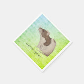 Hinzufügen des Namens Rat Design Serviette (Ecke)