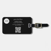 Hinzufügen des QR-Codes für das Logo, benutzerdefi Gepäckanhänger (Vorderseite horizontal)