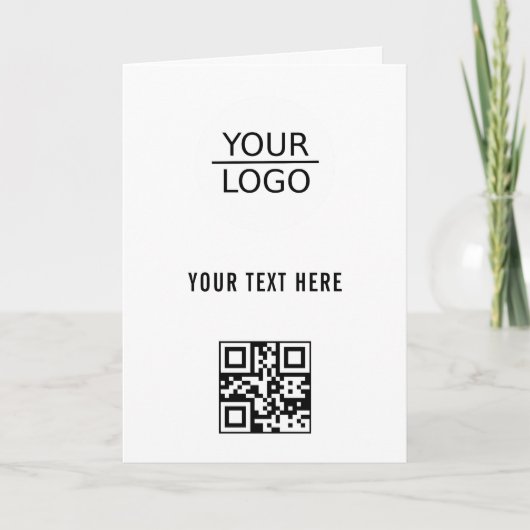 Hinzufügen des QR-Codes für das Logo, benutzerdefi Karte (Vorderseite)