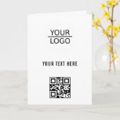 Hinzufügen des QR-Codes für das Logo, benutzerdefi Karte (Gelbe Blume)