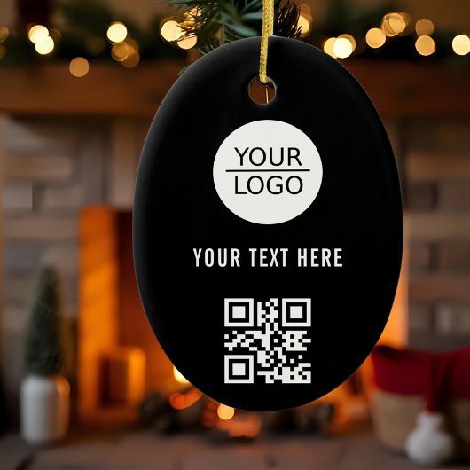 Hinzufügen des QR-Codes für das Logo, benutzerdefi Keramik Ornament