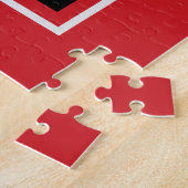 Hinzufügen des roten, schwarzen Fotos der bevorzug Puzzle (Seite)