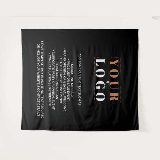 Hinzufügen des schwarzen Hintergrunds für Ihr Firm Wandteppich (Vorderseite (Horizontal))