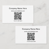 Hinzufügen eigener QR-Code-Visitenkarten Visitenkarte (Vorne/Hinten)