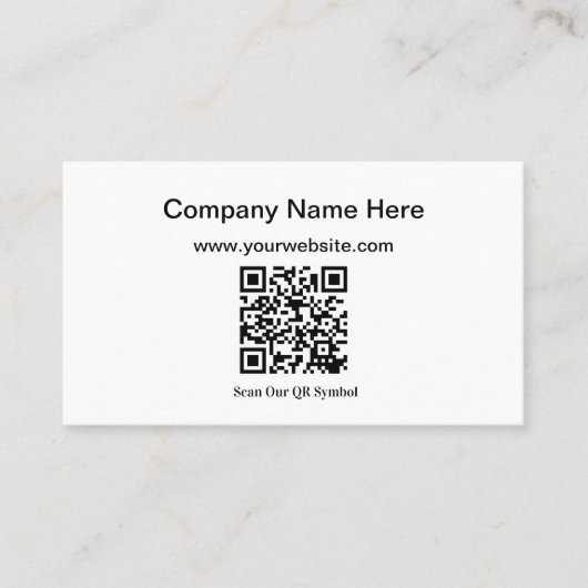 Hinzufügen eigener QR-Code-Visitenkarten Visitenkarte (Vorderseite)