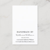 Hinzufügen einer Anzeige für das Sammeln von Logos Visitenkarte (Rückseite)