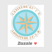 Hinzufügen einer beliebigen Latitude Longitude Com Aufkleber (Blatt)