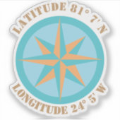 Hinzufügen einer beliebigen Latitude Longitude Com Aufkleber (Vorderseite)