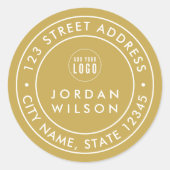 Hinzufügen einer benutzerdefinierten, doppelten Fa Runder Aufkleber (Vorderseite)