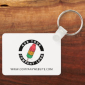 Hinzufügen einer benutzerdefinierten Logo-Markenbe Schlüsselanhänger (Vorderseite)