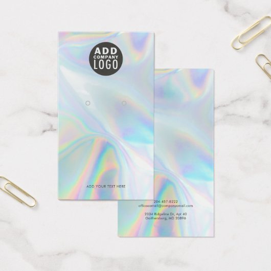 Hinzufügen einer benutzerdefinierten Ohrring-Anzei (Büro)