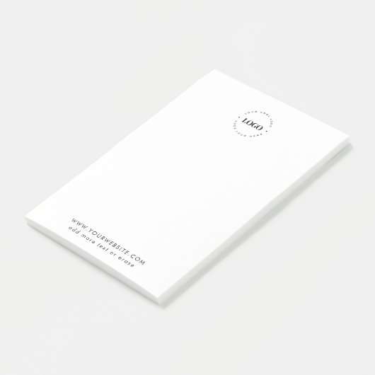 Hinzufügen einer benutzerdefinierten Round-Logo-Fi Post-it Klebezettel (angewinkelt)