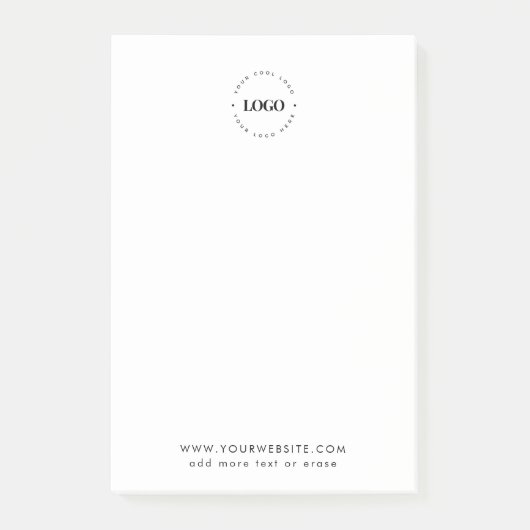 Hinzufügen einer benutzerdefinierten Round-Logo-Fi Post-it Klebezettel (Vorderseite)