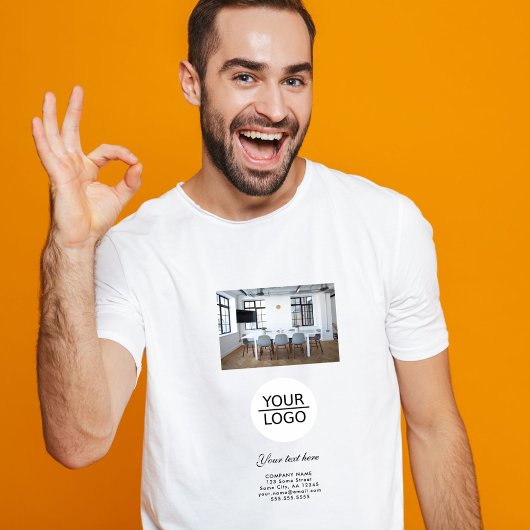 Hinzufügen einer benutzerdefinierten Text-Foto-Wer T-Shirt