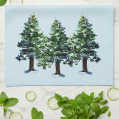 Hinzufügen einer benutzerdefinierten Text-Pine-Wer Geschirrtuch (Gefaltet)