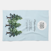 Hinzufügen einer benutzerdefinierten Text-Pine-Wer Geschirrtuch (Horizontal)