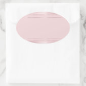 Hinzufügen einer Blankenvorlage Moderne Rose Gold Ovaler Aufkleber (Tasche)