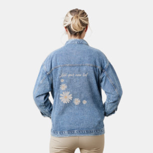Hinzufügen einer eigenen Blume Personalisiert Jeansjacke