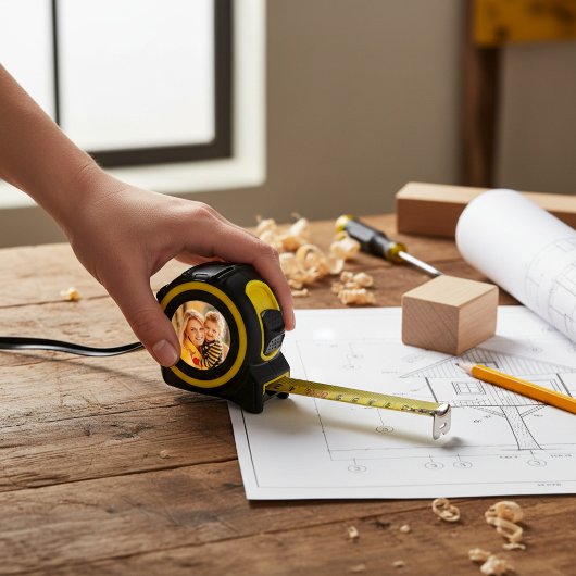 Hinzufügen einer eigenen Fotovorlage Maßband