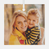 Hinzufügen einer eigenen Fotovorlage Ornament Aus Glas (Vorderseite)