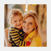 Hinzufügen einer eigenen Fotovorlage Ornament Aus Glas (Rückseite)