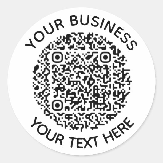 Hinzufügen einer eigenen QR Code-Textprüfung mit m Runder Aufkleber (Vorderseite)