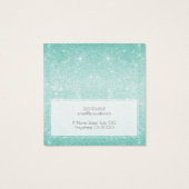 Hinzufügen einer Logo-Aqua-Blue-Glitzer-Anzeigetaf (Rückseite)