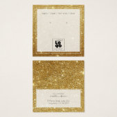 Hinzufügen einer Logo-Gold-Glitzer-Staubspeicherka (Vorne & Hinten)