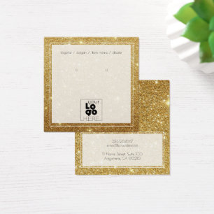 Hinzufügen einer Logo-Gold-Glitzer-Staubspeicherka