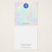 Hinzufügen einer Logo-Holografisch-Stuhlvorratskar (Vorne & Hinten)