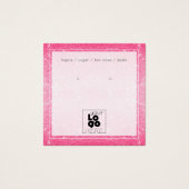 Hinzufügen einer Logo-Hot-Rosa-Glitzer-Anzeigetafe (Vorderseite)