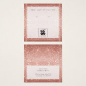 Hinzufügen einer Logo-Rose Gold-Glitzer-Speicherka (Vorne & Hinten)