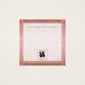 Hinzufügen einer Logo-Rose Gold-Glitzer-Speicherka (Vorderseite)