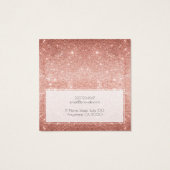 Hinzufügen einer Logo-Rose Gold-Glitzer-Speicherka (Rückseite)