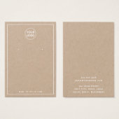 Hinzufügen einer weißen Rand-Kästchen-Ohrsichtkart (Vorne & Hinten)