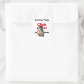 Hinzufügen eines Aufklebers für ein Eichhörnchen m Runder Aufkleber (Tasche)